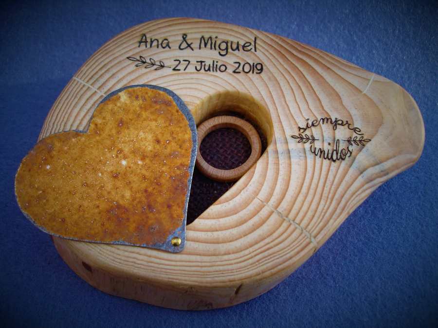 porta alianzas rustico